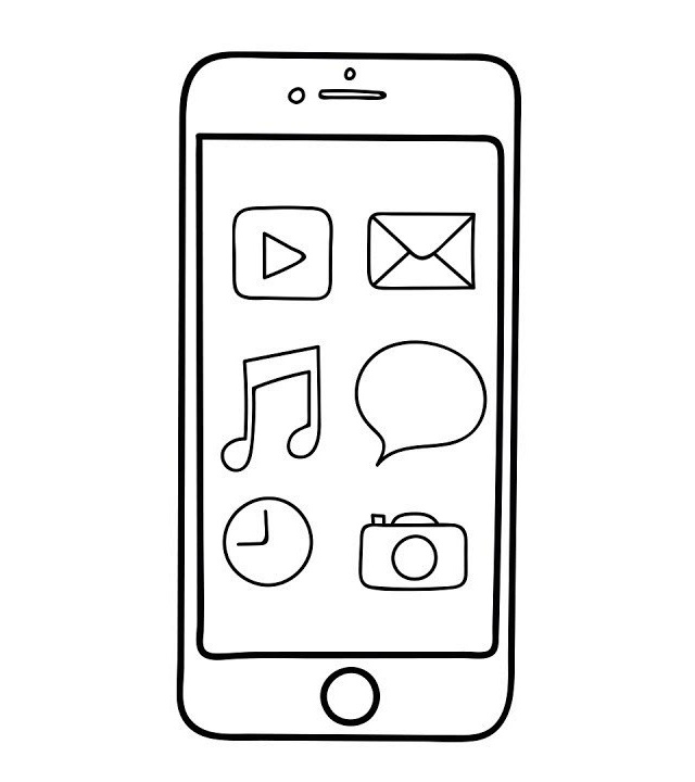 Top 7 Iphone Coloring Pages Coloring Pages