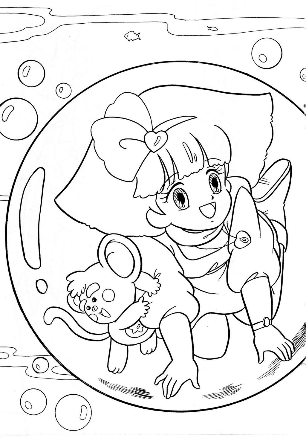 Magical Princess Minky Momo coloring page