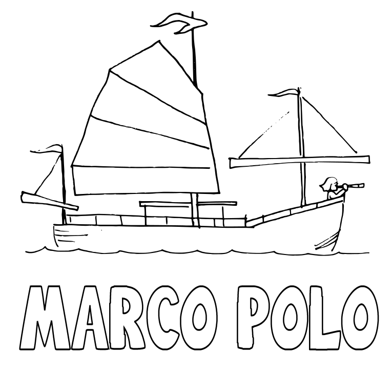 Marcopolo Ship History Coloring Pages