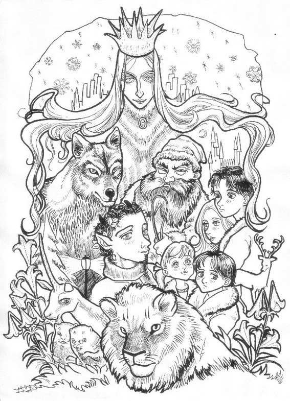 The Chronicles of Narnia Series Coloring Sheet