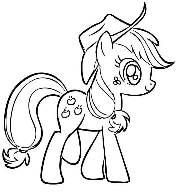 applejack my little pony coloring pictures for girls