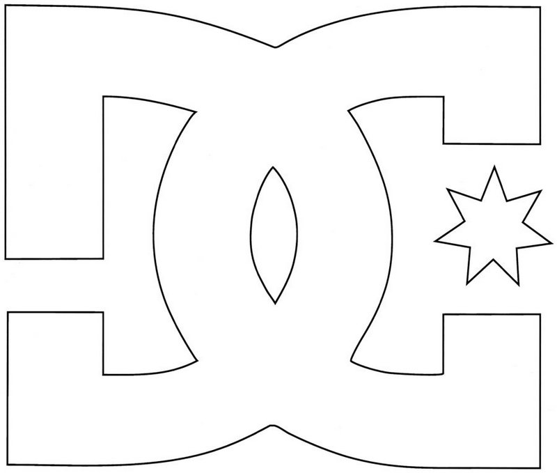 dc shoes logo coloring page