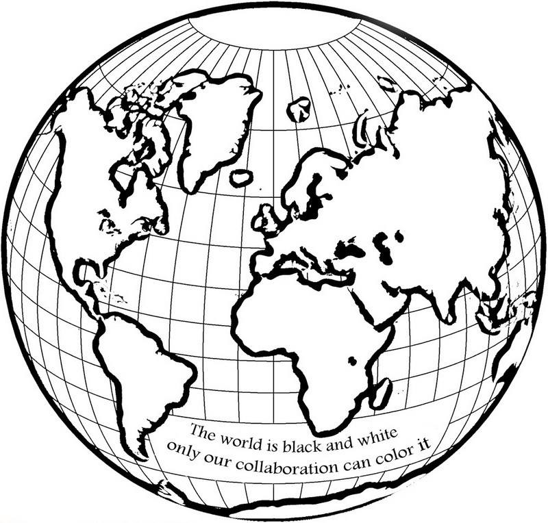High detailed Maps Of The World Coloring Pages For Elementary School