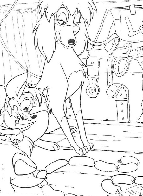 oliver and company coloring sheet printable for kids