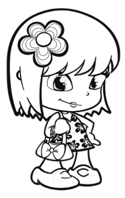pinypon figure coloring picture