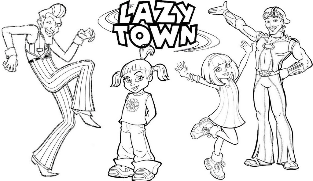 Best Lazy Town Coloring Page for Children