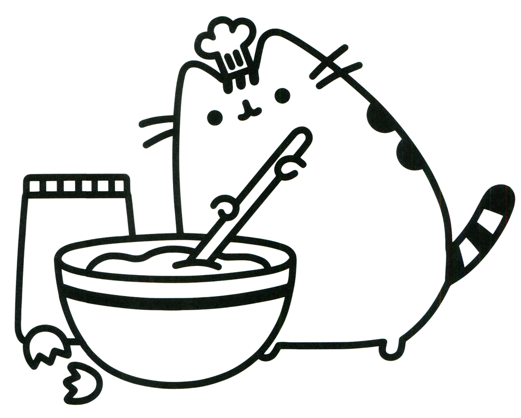 Best Pusheen Coloring Picture for Children