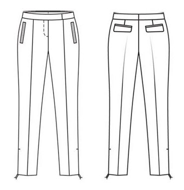 Trousers fashion drawings to color