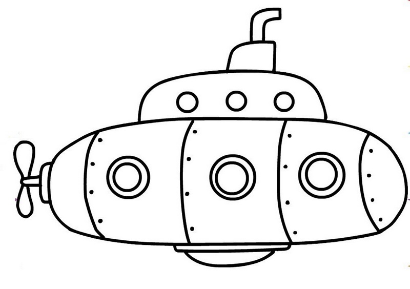 army submarine for national security coloring sheet