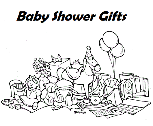 baby shower gifts coloring sheets