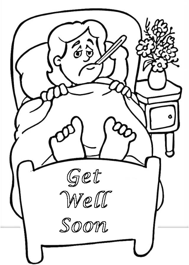 best get well soon coloring pictures for girls