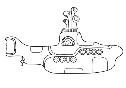 fun submarine coloring pages for small children