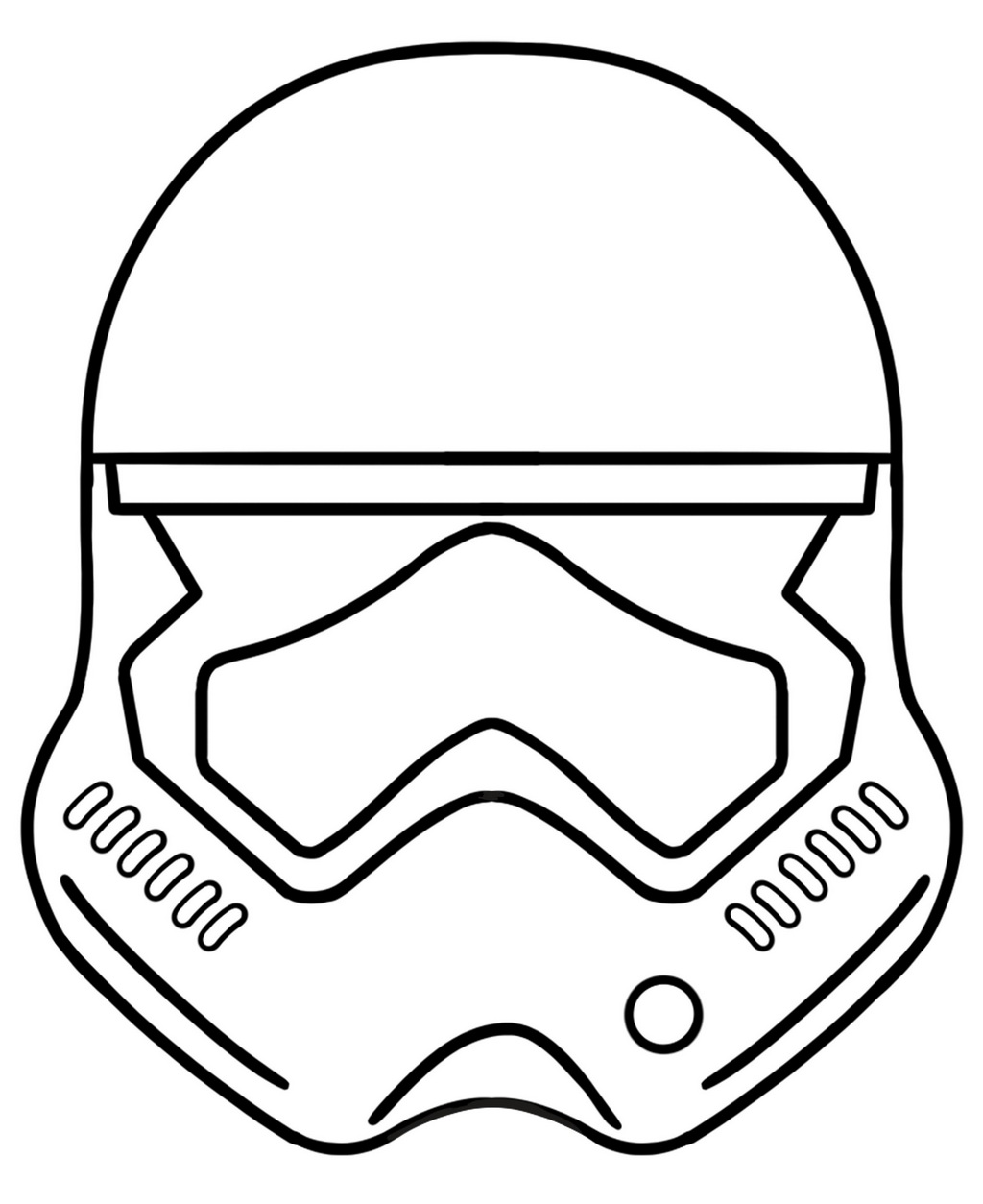 stormtrooper armor helmet coloring page