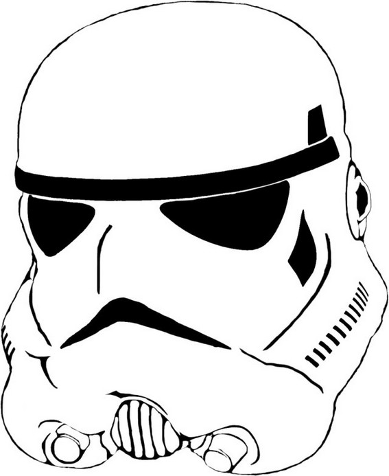 stormtrooper helmet coloring page for boys