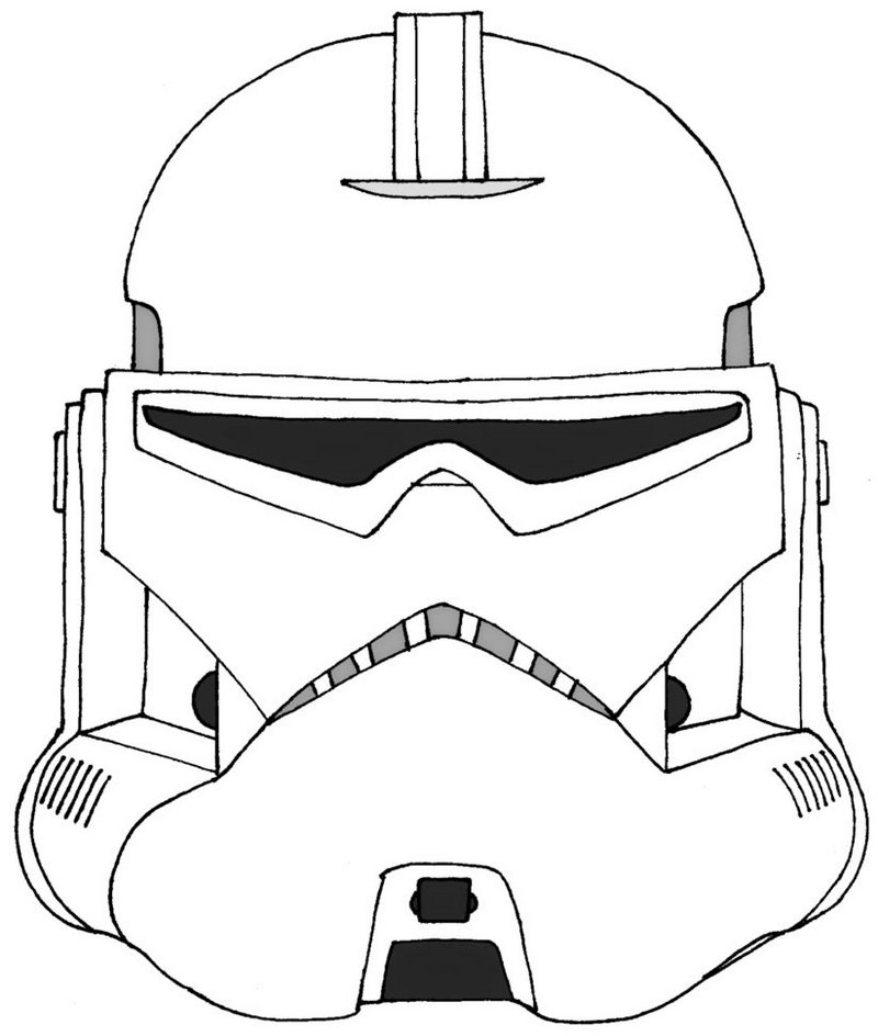 stormtrooper star wars helmet coloring page