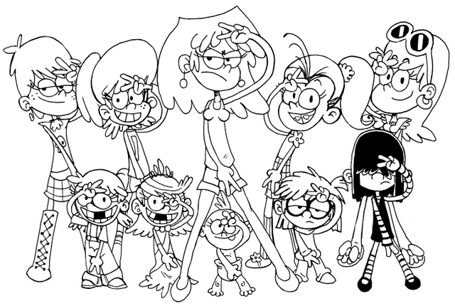 Fantastic Loud House Coloring Page