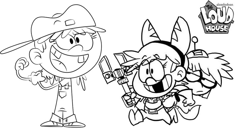 Fun Loud House Coloring Page Online for Child
