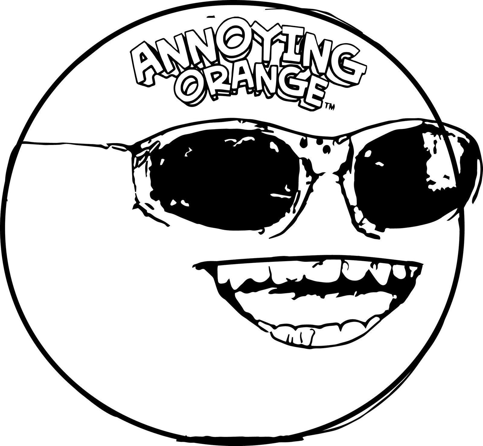 Top High Detailed Annoying Orange Coloring Pages