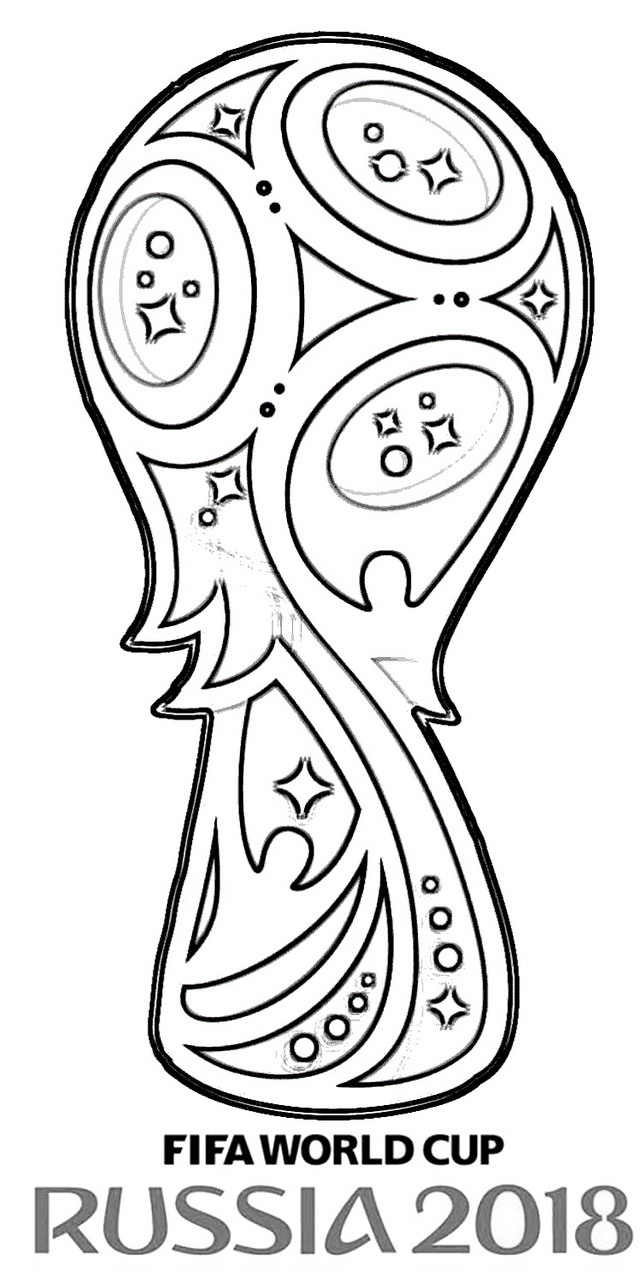 World Cup 2018 Logo Coloring Page