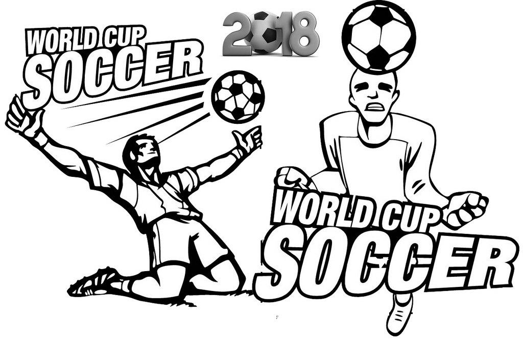World Cup Soccer Coloring Sheet