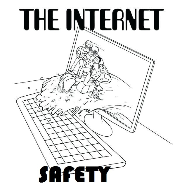 internet safety tips coloring pictures for children