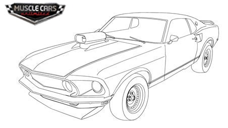 1970 Chevelle Muscle Car Coloring Page