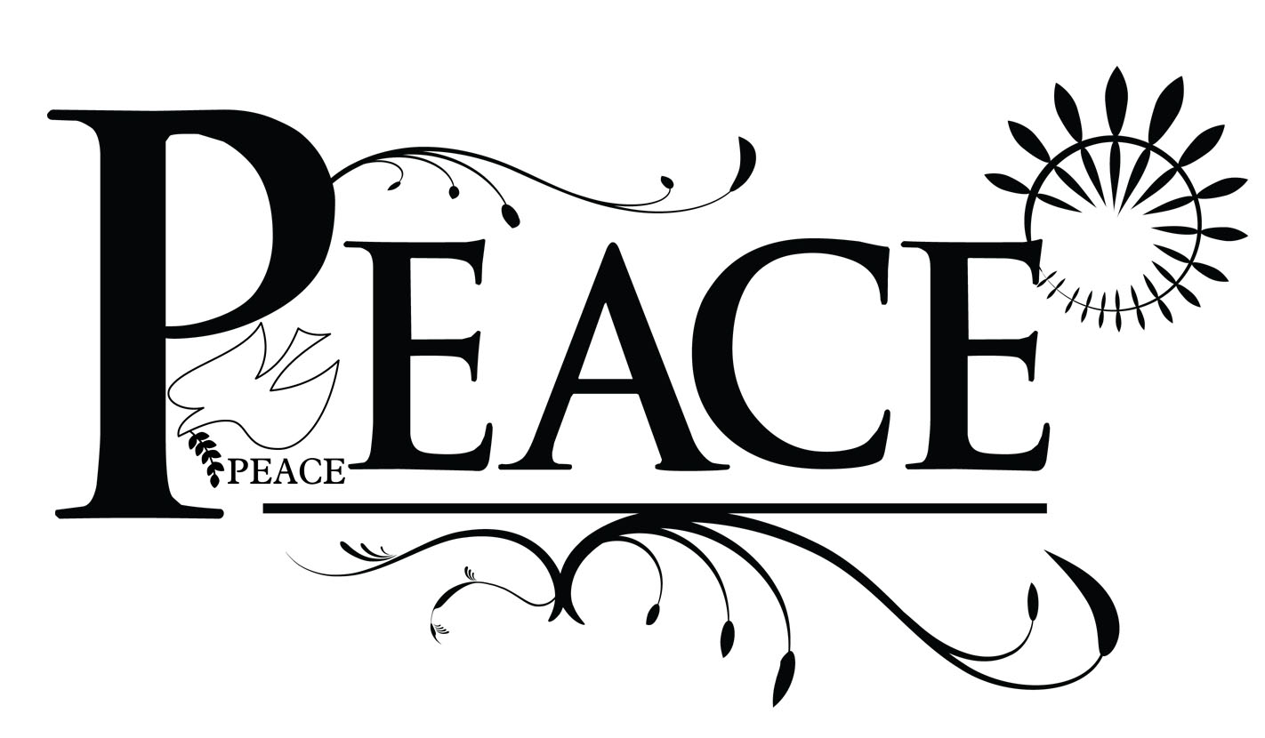 Peace Lettering Coloring Page