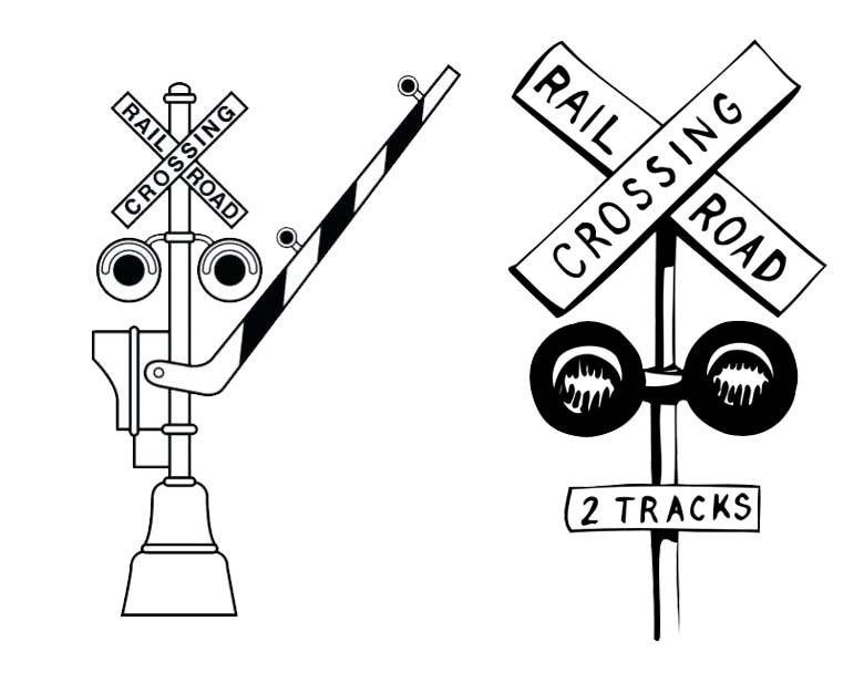 Raildroad Crossing Sign Clipart