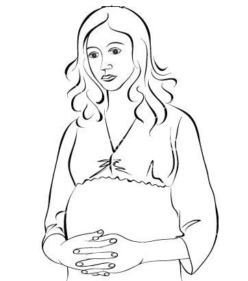 birth affirmations coloring page