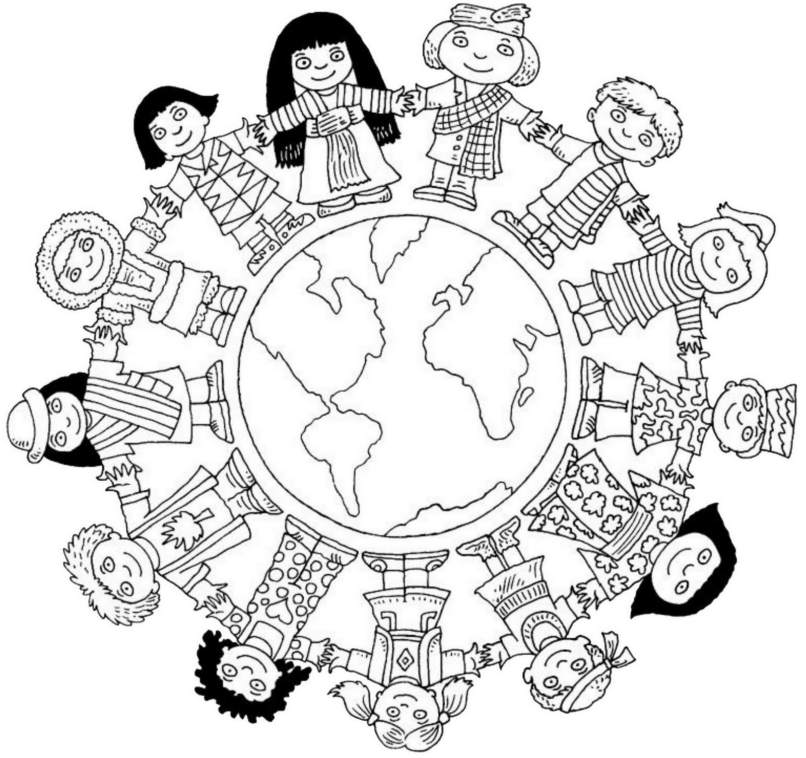 multicultural themed lesson resources coloring pages for kids