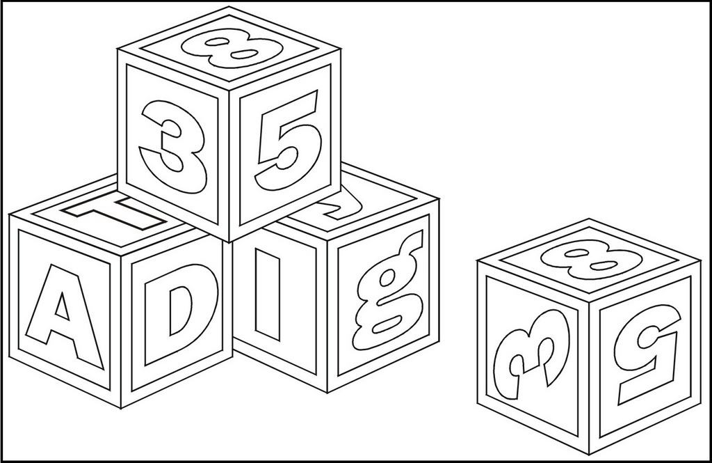 ABC and Numbering Coloring Page