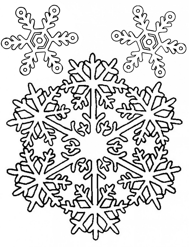 best snowflakes coloring pages to print