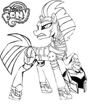 mlpfim tempest shadow coloring page