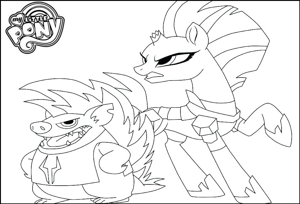tempest shadow and grubber coloring picture
