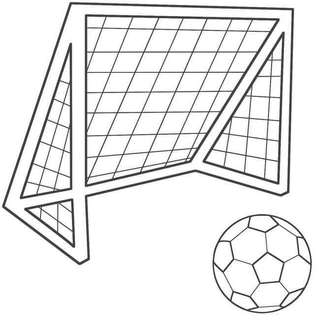 Goal Football Kit Colouring Page