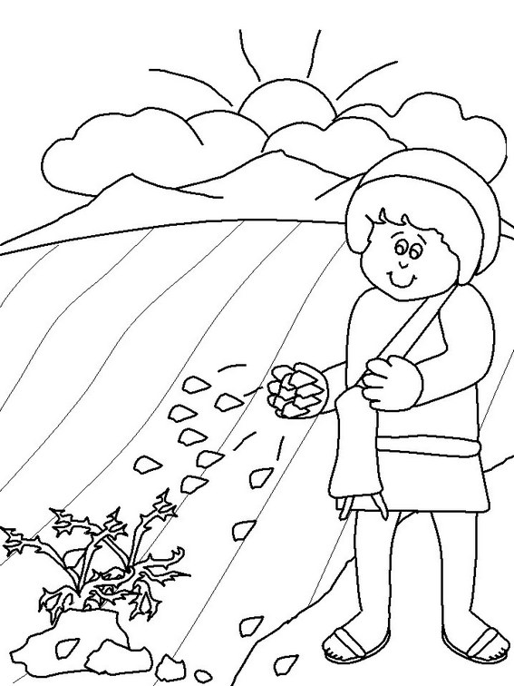 Parable of the Sower Printable Coloring Page for Kids