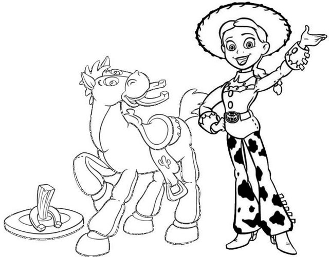 Best Jessie Toy Story Coloring Page