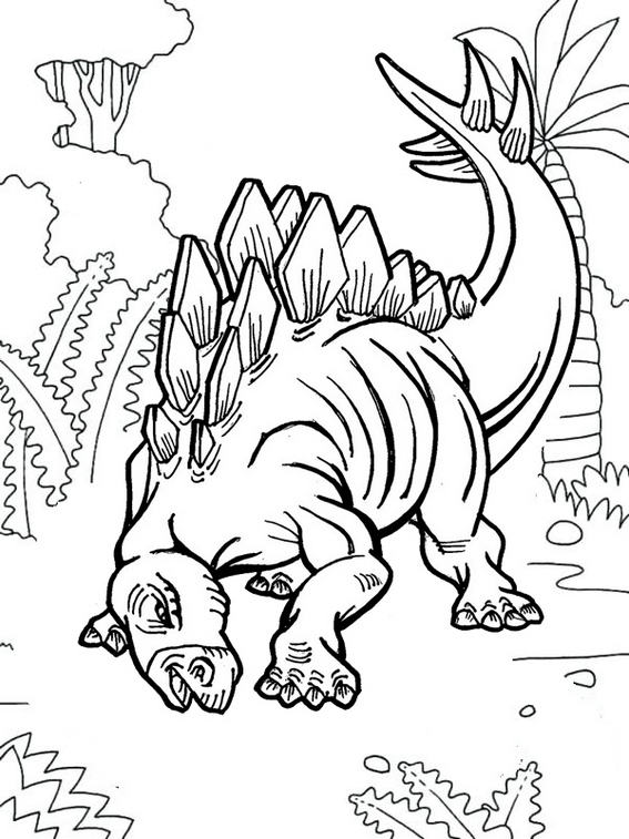 best stegosaurus coloring page