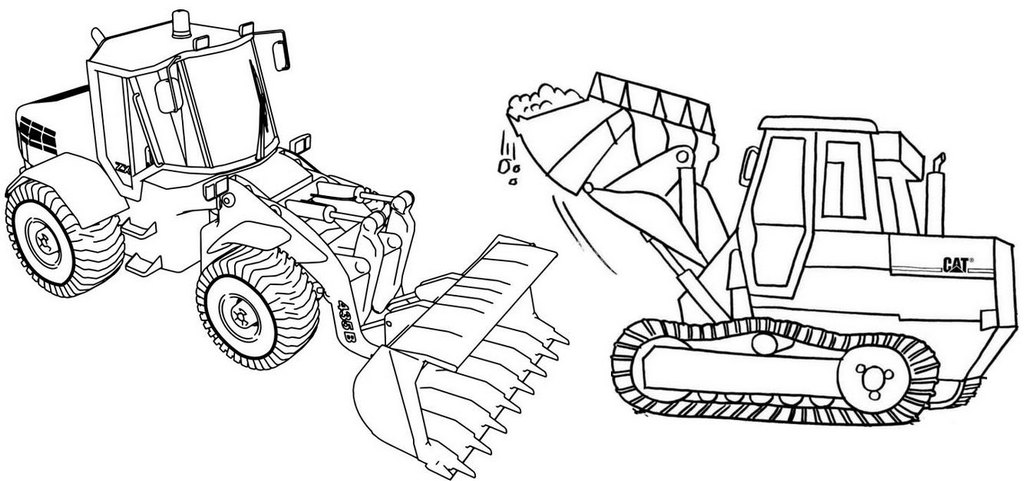 Best Bulldozer Coloring Page for Children