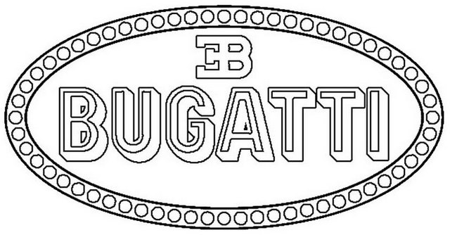Bugatti Logo Coloring Page