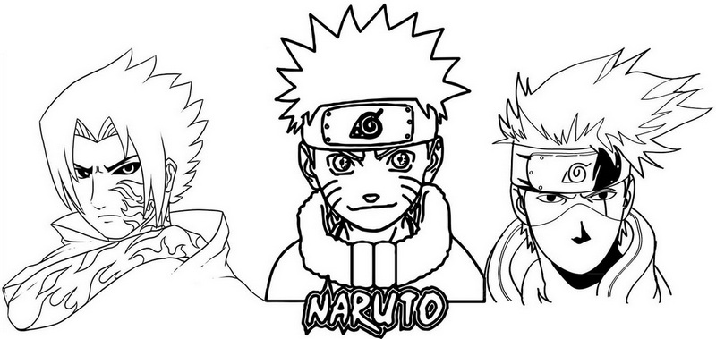 naruto mask characters coloring page