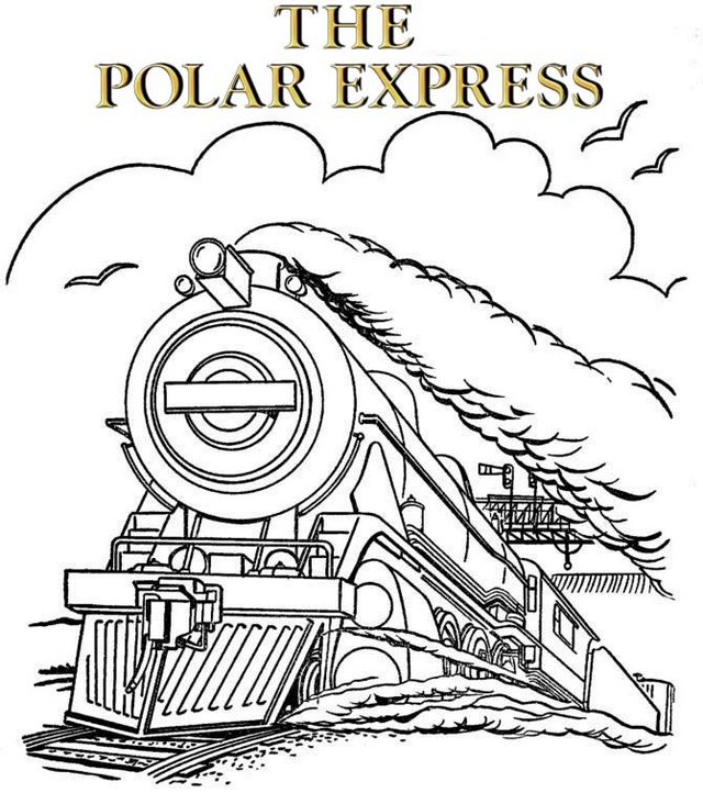 Printable Polar Express Train Coloring Page Printable Polar Express Train Coloring Page