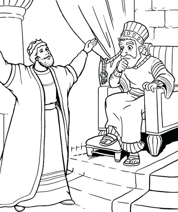 King coming friend coloring page