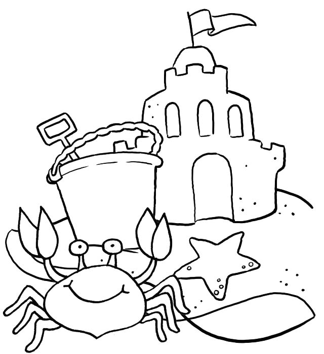best crab coloring page for kids