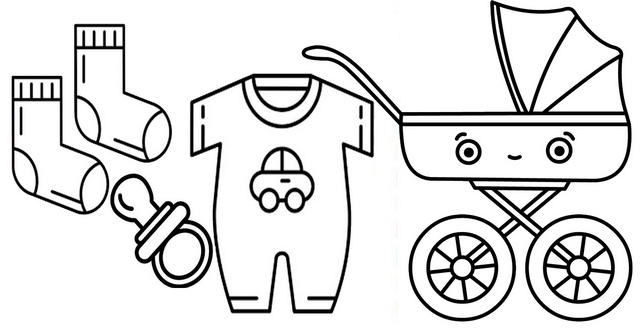 Baby Registry Coloring Page