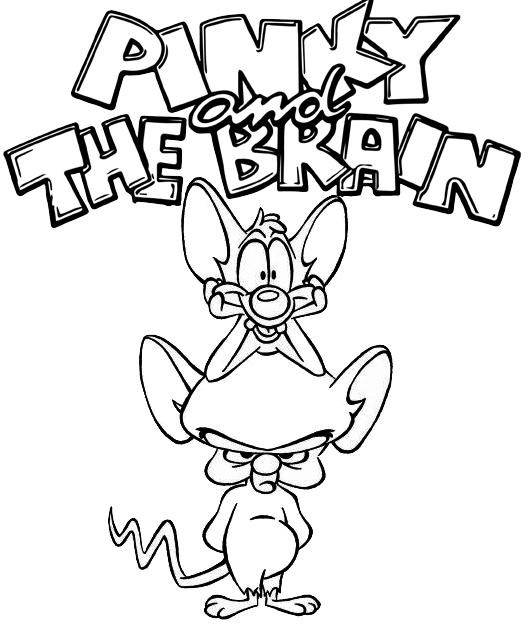Fun Pinky and the Brain Coloring Page for Kids