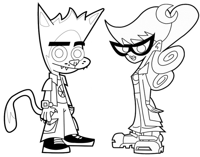 Mary and Johnny Test Coloring Page