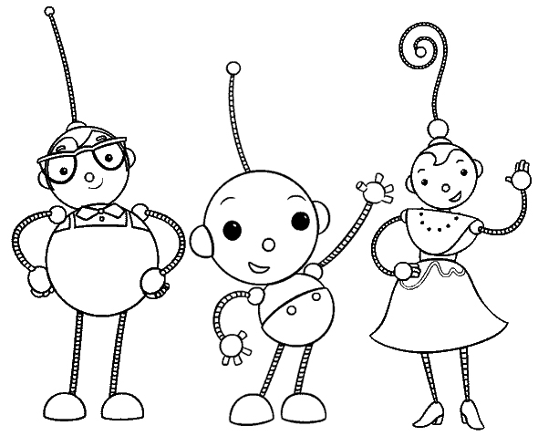 Polina Percy Coloring Page of Rolie Polie Olie