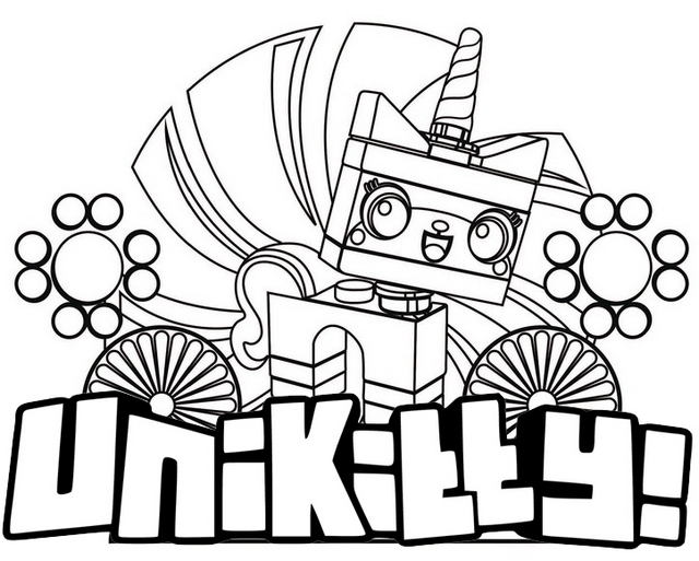 Stunning UniKitty Coloring Page for Girls and Boys