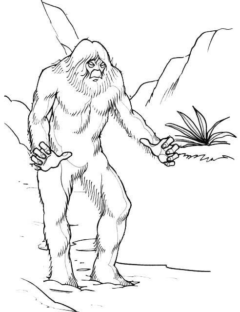 Top Ten Awesome Yeti Coloring Pages - Coloring Pages